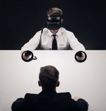 VR sanal reallity kavramı. Eğlence ve sağlık sektörü için yüksek çözünürlüklü görüntü.