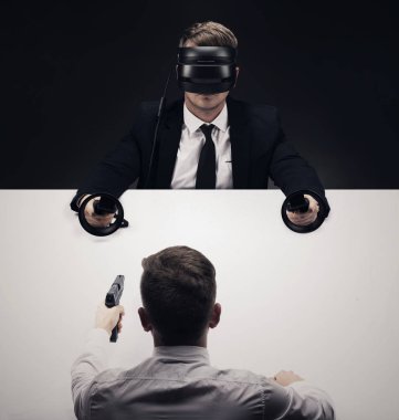 VR sanal reallity kavramı. Eğlence ve sağlık sektörü için yüksek çözünürlüklü görüntü.