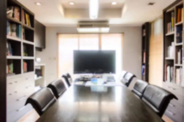 Bulanık toplantı odası ve kütüphane, soyut arkaplan