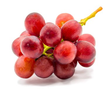 kırpma yolu ile beyaz arkaplanda izole üzümler