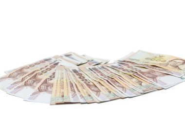 Para, Tayland Para Birimi 1000 Banyo. Nakit para manzarasını kapatın.