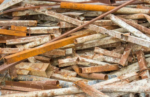 Closeup Scrap Steel Rusty Metal Scrap Aka Construction — Stock Photo, Image