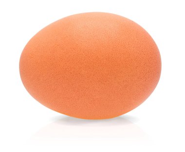 Yumurta kırpma yolu ile beyaz arkaplanda izole edildi, Kapat, Gölge