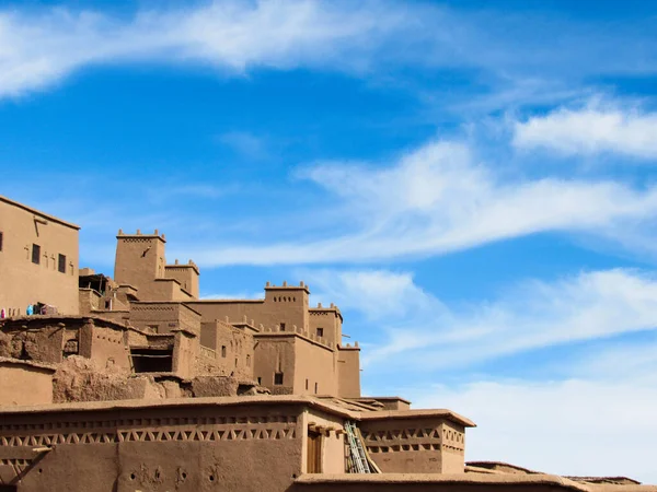 Traditionele Modder Kasbah Van Ait Ben Hadu — Stockfoto