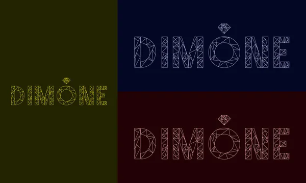 Diamond Jewelry Creative Corporate Diamone Logo — Stock Vector