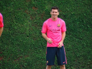 Messi antrenmanı 2014 yılında Fc Barcelona 'da yapıldı.
