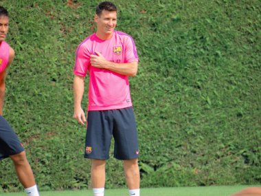Messi antrenmanı 2014 yılında Fc Barcelona 'da yapıldı.