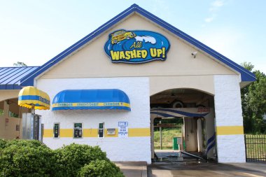 Cartersville, GA 27 Mayıs 2020 Hepsi yıkanmış self servis araba yıkama.