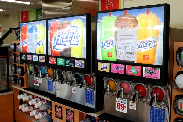Lexington Kentucky Mayo 2020 Surtidos Sabores Speedy Freeze Drink Dispensers — Foto de Stock