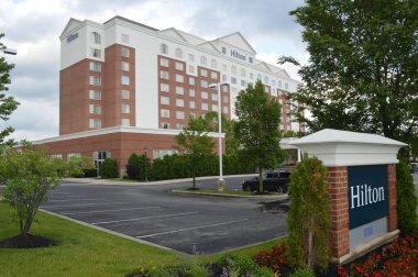 Polaris, Ohio-ABD 15 Haziran 2019, Hilton Hotels Corporation, ABD 'li çok uluslu bir konukseverlik şirketidir..