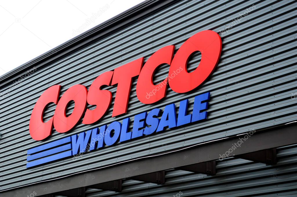 Columbus,Ohio-USA June 20,2019: Costco Wholesale Corporation, doing business as Costco, is an American multinational corporation which operates a chain of membership-only warehouse clubs.