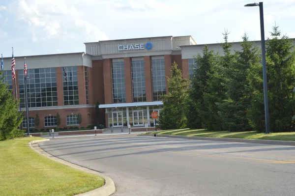 Columbus Ohio Usa Juni 2019 Morgan Chase Bank Gör Affärer — Stockfoto