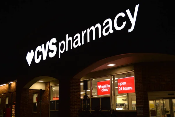 Columbus Ohio Febrero 2020Cvs Farmacia Abierta Las Horas Ubicación Por — Foto de Stock