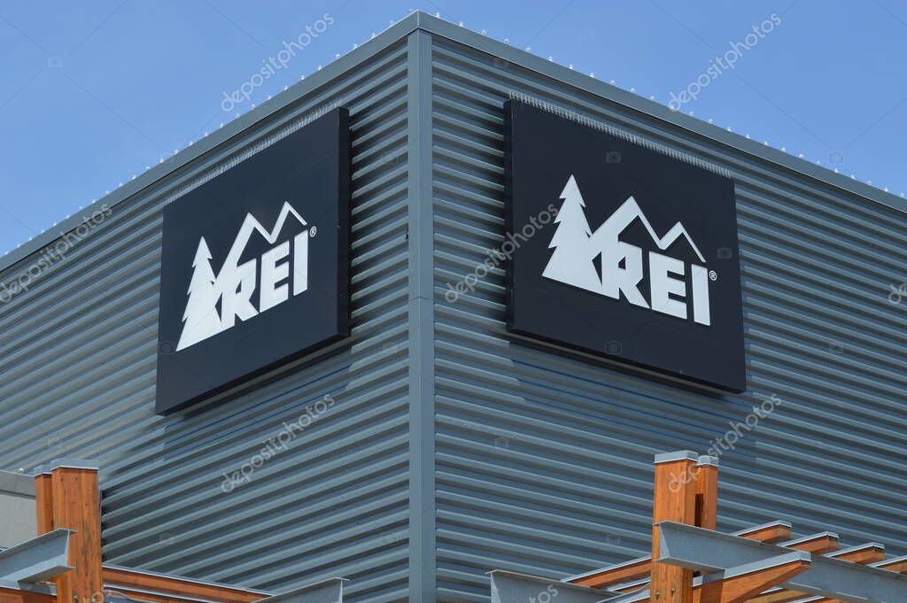 Columbus,OH-USA June 26,2019:Recreational Equipment, Inc., commonly known as REI, is an American retail and outdoor recreation services corporation. It is organized as a consumers' co-operative.