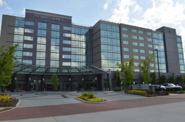 Columbus, Ohio-ABD 14 Temmuz 2019 Rönesans Otelleri, Marriott International 'ın bir otel markasıdır. 1981 'de Ramada Rönesans olarak kuruldu, Ramada Inns' in lüks markası..