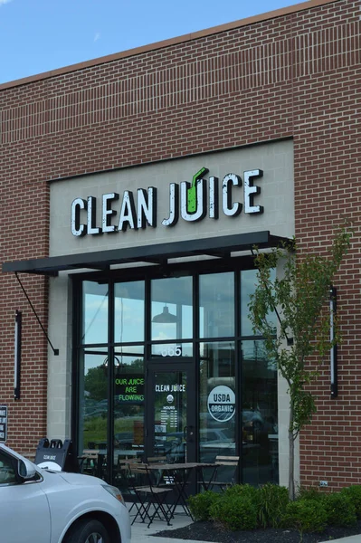 Columbus Ohio Usa Julio 2019 Clean Juice Bar Especializa Limpiezas — Foto de Stock