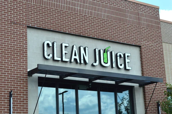 Columbus Ohio Usa Július 2019 Clean Juice Bar Specializálódott Hideg — Stock Fotó