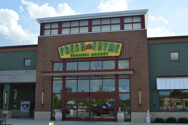Columbus Ohio Usa Julio 2019 Fresh Thyme Mercado Agricultores Alimentos — Foto de Stock