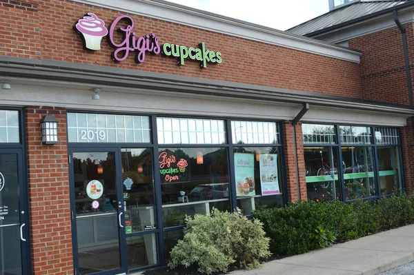 Columbus Ohio Usa July 2019 Gigi Cupcakes Specializes Tasty Decorative — Foto de Stock