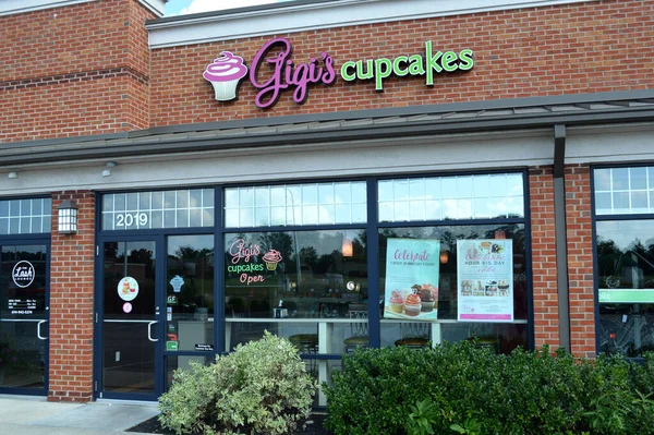 Columbus Ohio Usa July 2019 Gigi Cupcakes Specializes Tasty Decorative — Foto de Stock