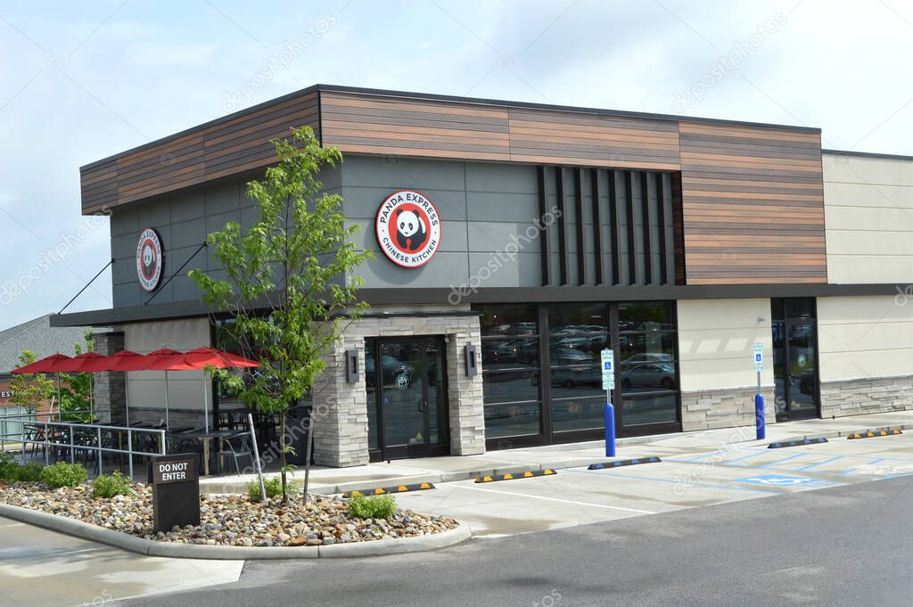 Cuyahoga Falls, Ohio-USA May 26,2019: Panda Express is a fast food restaurant chain which serves American Chinese cuisine.With approximately 2,000+ locations.