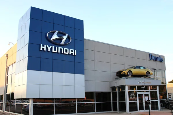 Dublin Ohio 2020 Július Hyundai Kereskedés Dublinban — Stock Fotó
