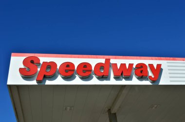 Columbus, Ohio 12 Eylül 2019: Speedway Benzin İstasyonu