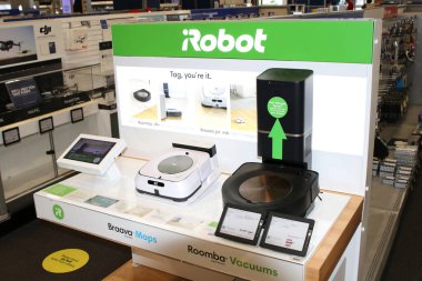 Columbus, Ohio 22 Temmuz 2020 iRobot Otomatik zemin aşısı sergileniyor.