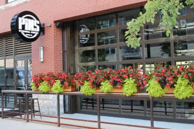 Dublin, Ohio 26 Temmuz 2020PINS Bowling Salonu ve Oyun Odası.