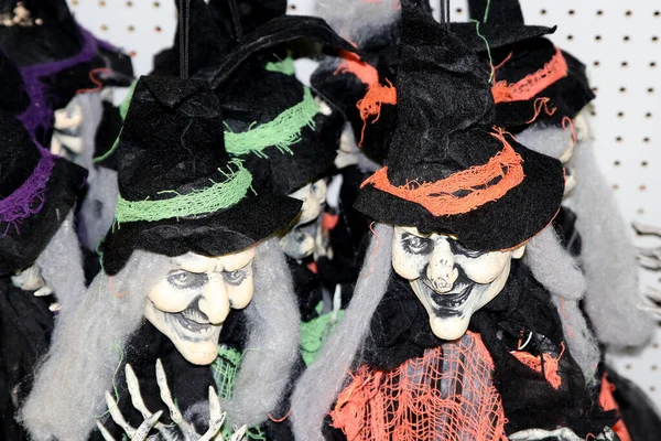 Columbus Ohio Augustus 2020 Halloween Witch Decoraties — Stockfoto