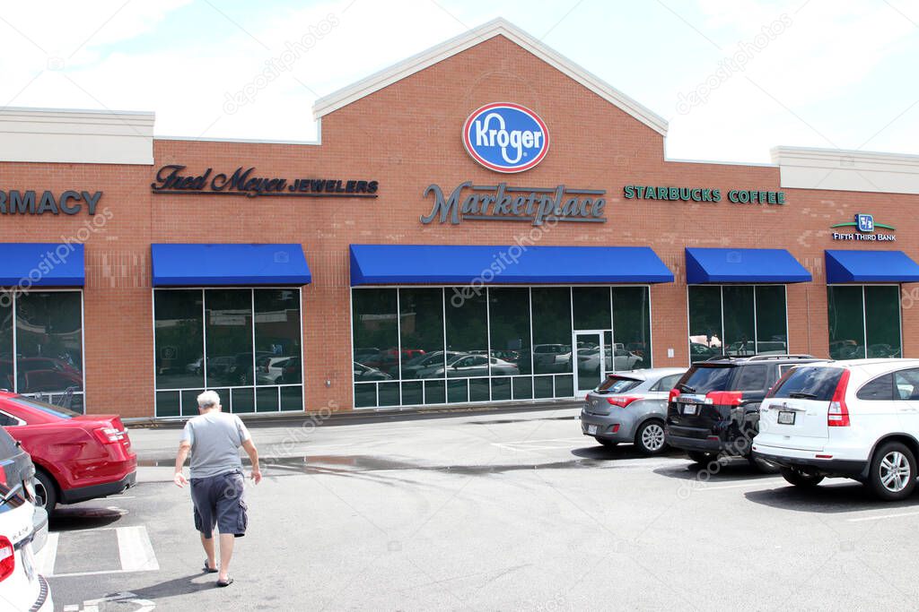Columbus, Ohio August 5, 2020 Kroger Grocery Store.