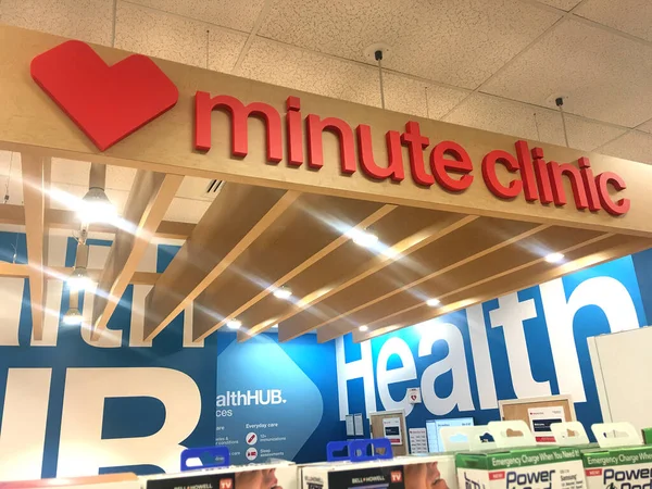 Columbus Ohio Augustus 2020 Cvs Minute Clinic — Stockfoto