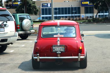 Redondo Plajı CA Eylül 12, 2020 Klasik Mini Cooper.