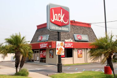 Redondo Plajı CA Eylül 12, 2020 Kutu Restoranında Jack