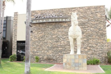 Long Beach CA Eylül 12, 2020 PF Chang 'in Asya Mutfak Restoranı.