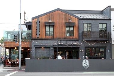 Long Beach CA Eylül 12, 2020 Saint & İkinci Restoran.