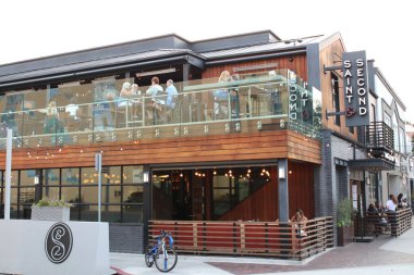 Long Beach CA Eylül 12, 2020 Saint & İkinci Restoran.