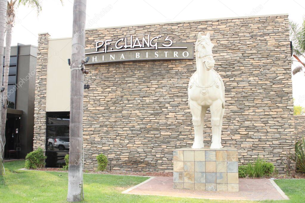Long Beach CA Sept 12, 2020 PF Chang's Asian Cuisine Restaurant.