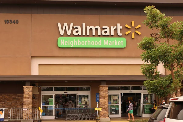 Torrance Sept 2020Walmart Mercado Bairro — Fotografia de Stock