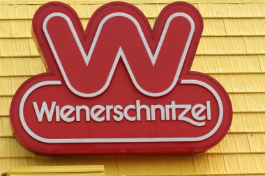 Los Angeles CA 12 Eylül 2020 Wienerschnitzel Hot Dog Restoranı 