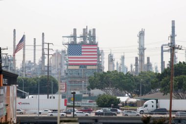 Carson, CA Eylül 14, 2020 Maraton Petrol Rafineri.