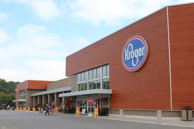 Lancaster Ohio 14 Ekim 2020 Kroger Market.