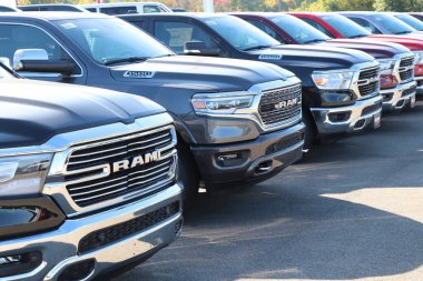 Lancaster Ohio 12 Ekim 2020 Kırsal bir çiftlikte saman kefaletleri.