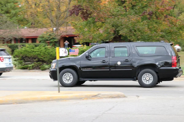 Dublino Ohio Ottobre 2020 Vice Presidente Mike Pence Scorta Corteo — Foto Stock