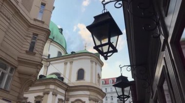 Eski Viyana 'nın sokakları ve eski evleri