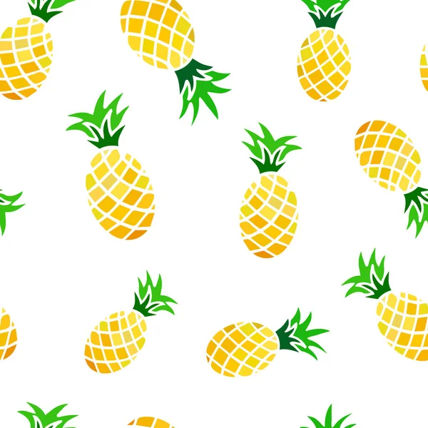 Seamless Pattern Pineapples Summer Textile Fabric Prints Wallpaper Product Packaging — Stock Photo, Image