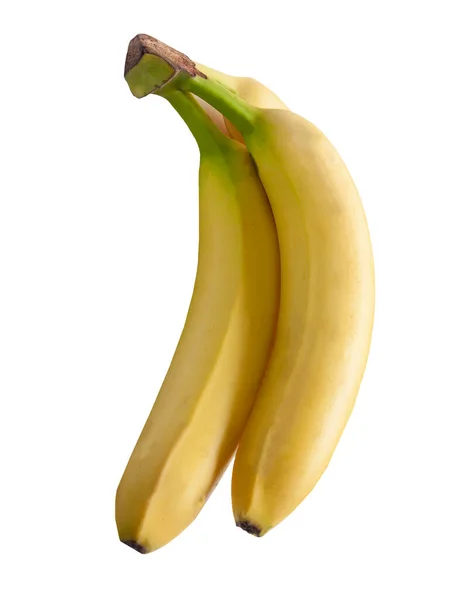 Bio Bananen Auf Weißem Hintergrund — Stockfoto