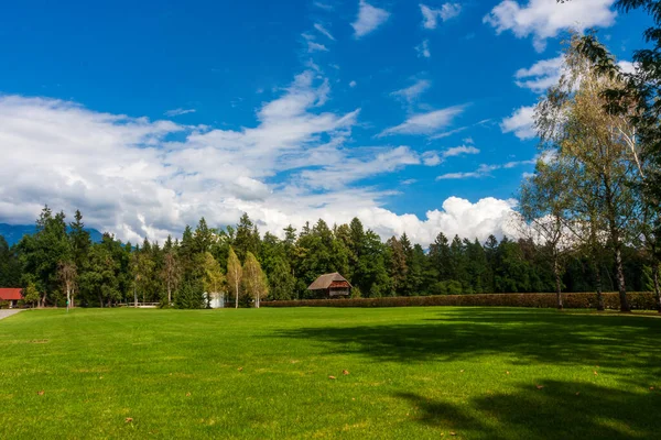 Mavi gökyüzünde beyaz bir bulut