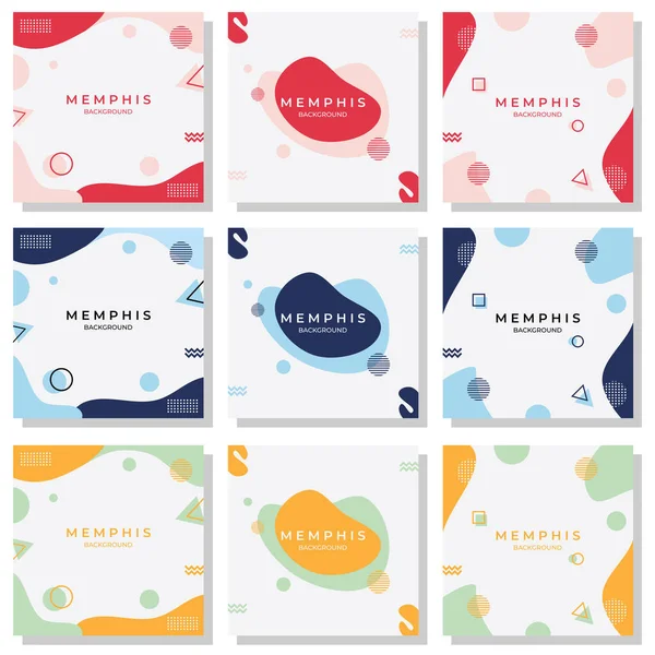 Modern ve kolay düzenlenebilir konsepte sahip bir sürü minimalist soyut arka plan, Memphis tarzında dalgalar. Sosyal medya paylaşım şablonları, arkaplan, pankart, broşür vs. için uygundur