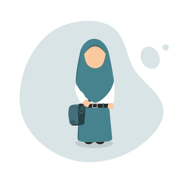 Çizgi film öğrencisi karakteri, liseli çocukların vektör illüstrasyonu, eğitim konseptine uygun ve okula geri dönüyor.